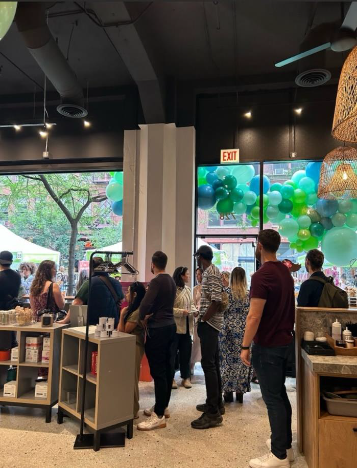 Open house guests at Necessary & Sufficient
