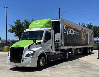 One of Sysco's electric trucks